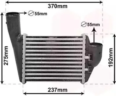 Produktbild von VAN WEZEL 03014701 Ladeluftkühler LLK für AUDI A4 Limousine (8D2, B5) Turbo Intercooler