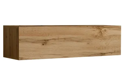A wooden cabinet on a white background.