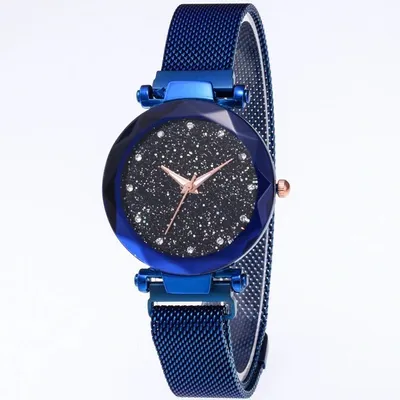 Produktbild von Elegante magnetische Damenuhr Stars in Blau - Modern und vielseitig KP6248