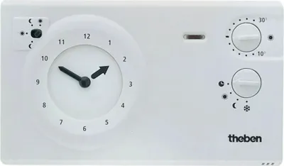 Produktbild von THEBEN AG THEB Uhrenthermostat RAM782 weiss 150H Gangreserve