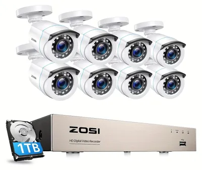 Zdjęcie produktu dla Zestaw kamer monitoringu - Kamera monitoringu - Kamera CCTV - System monitoringu - Kamera nadzoru