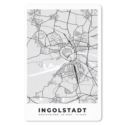 Produktbild von MuchoWow® Mauspad Mousepad Karte - Ingolstadt - Deutschland - Stadtplan - Karte 18x27 cm - Mousepads - Maus Mat - Pad - Mausunterlage