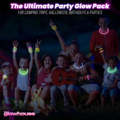 Imagen del producto de Pulseras luminosas, paquete de 25 unidades, brillantes, ideales para fiestas
