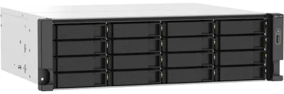 Produktbild von QNAP TS-1673AU-RP-16G - NAS - Rack (3U) - Ryzen Embedded - V1500B - Schwarz - Grau