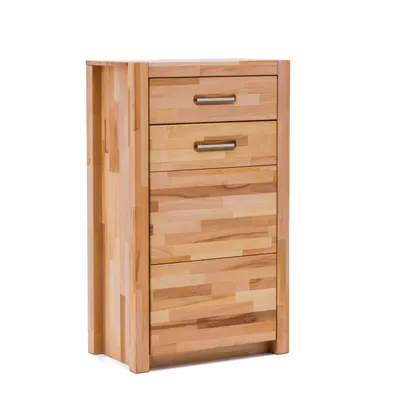 Produktbild von Kommode Fenja Schuhschrank in Kernbuche massiv geölt 66 cm
