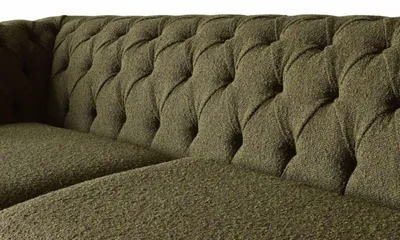 Produktbild von Englische Chesterfield Sofa Couch Büro Möbel Dreisitz Samt 230cm Grüne