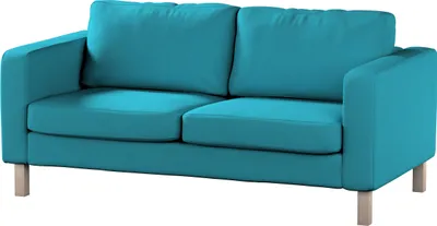 Produktbild von Dekoria Bezug für Karlstad 2-Sitzer Sofa nicht ausklappbar, türkis, Sofahusse, Karlstad 2-Sitzer