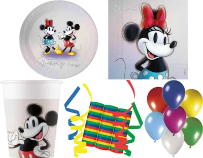 Produktbild von 36-tlg. Set Kindergeburtstag Party Feier Fete Deko Motto Disney 100