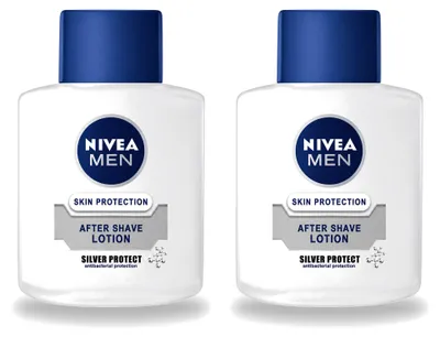 Produktbild von 2 x Nivea Men Silver Protect After Shave Lotion - 100 ml - Vorteilspackung - 2 Stücke