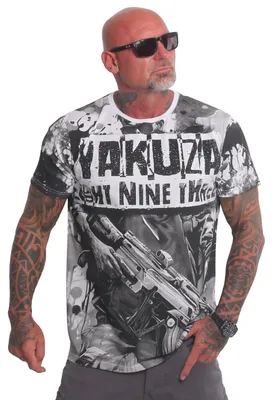 Produktbild von Yakuza Herren Specialist Allover Regular T-Shirt, Weiß, S