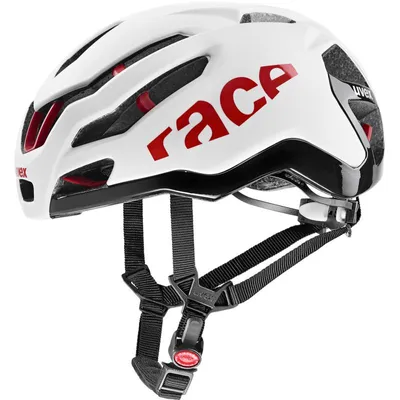 Produktbild von Uvex Race 9 Helm weiß-rot matt größe 53-57 cm S41.0.969.0815