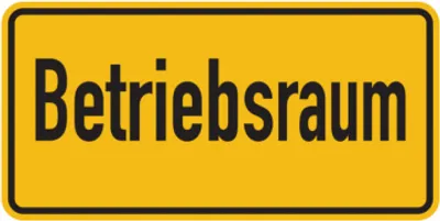 Produktbild von Dreifke® Hinweisschild, Betriebsraum, 100 x 200 mm, Folie, Folie selbstkleben...