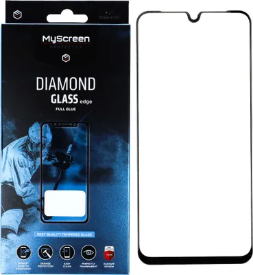 Productafbeelding van Ms Diamond Glass Edge Fg Sam A26 - Zwart, volledig geplakt