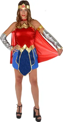Immagine prodotto di Costume da Wonder Woman per adulti, travestimento, ragazza, donna, per adulti, ufficiale DC Comics (taglia S)