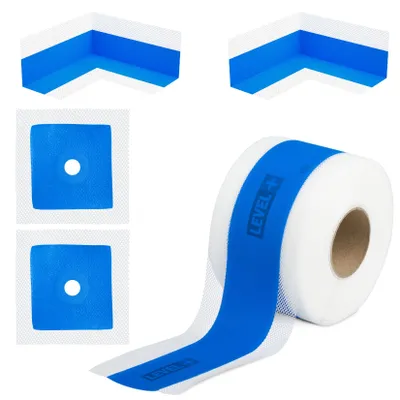 Produktbild von Bandset DichtSet Dichtband Wandmanschetten Dichtecken Bad Dusche LEVEL+ SET B9
