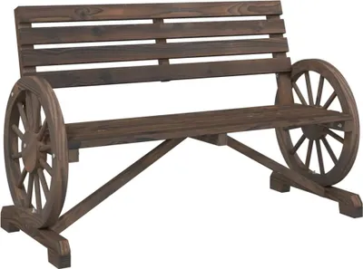 Produktbild von vidaXL Gartenbank 2-Sitzer Massivholz Tanne