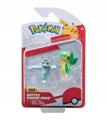Zdjęcie produktu dla Jazwares PKW2634 Zestaw figurek Pokémon Battle - Machollo i Snubbull, 5 cm, szczegółowe, dynamiczne pozy, figurki kolekcjonerskie