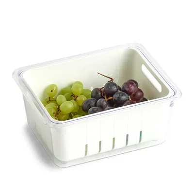 Produktbild von Zeller obst- und gemüse frischhaltedosen weiß - Transparent & Weiß - Mit Deckel