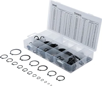 Productafbeelding van BGS 8046 Buitenveringring (spreidring) - Assortiment, 3-32 mm, 300-delig.