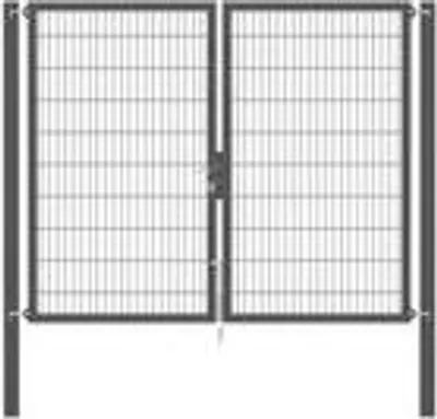Immagine prodotto di Alberts 637149 Cancello doppio Flexo con accessori, antracite, larghezza 250 cm, altezza 200 cm