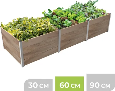Produktbild von BioGreen 3m² Hochbeet ErnteMAXX in Rechteckform erhältlich in 3 Höhen