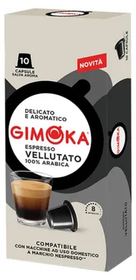 Zdjęcie produktu dla Vellutato 100% Arabika Gimoka kapsułki do Nespresso - 10 kapsułek
