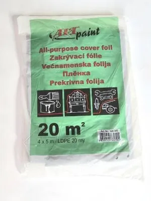 Produktbild von Euro nářadí 166761 Fólie zakrývací LDPE 20 µm 4 x 5 m neprůsvitná