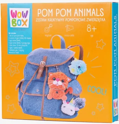 Immagine prodotto di WOW BOX Set creativo Animali con pompon