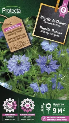 Productafbeelding van Protecta Bloemen zaden: Juffertje in 't groen Damas | Nigella Damas