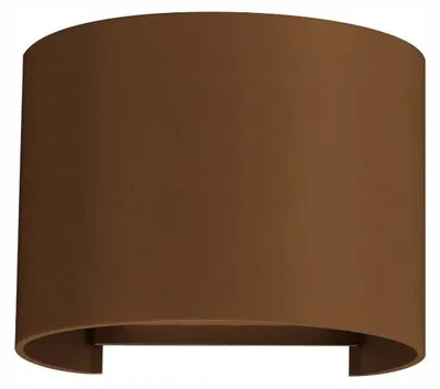 Productafbeelding van LEK R 6,8W 120° 4000K Corten: LED-wandlamp, verstelbaar, geschikt voor binnen- en buitengebruik - Beneito & Faure