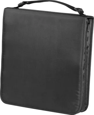 Produktbild von Hama CD Wallet Nylon 160, black, 304 x 335 x 68 mm, Schwarz, Nylon