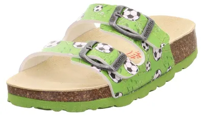 Produktbild von Superfit Jungen Fussbettpantoffel Pantoffeln, Grün Mehrfarbig 7520, 25 EU