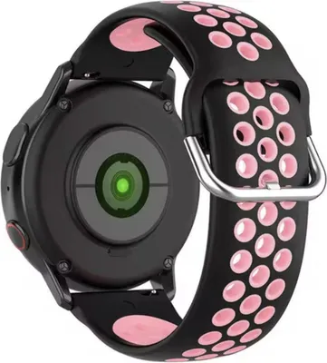 Immagine prodotto di CHPN – Bracciale compatibile con Huawei Watch – Cinturino sportivo per Huawei Watch GT – Nero/Rosa – Cintura da vita per il vostro smartwatch – In silicone