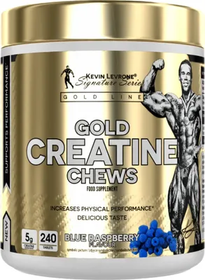 Obrázok produktu pre Kevin Levrone | Gold Creatine Chews | Kreatín monohydrát Modrá malina