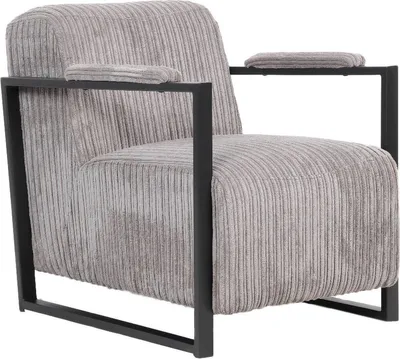Immagine prodotto di Poltrone Happyment Veno - Lettino per adulti - Grigio chiaro - Con cuscino - Poltrona moderna - Mobili da salotto