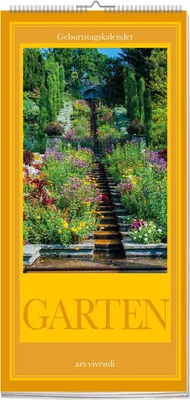 Produktbild von Immerwährender Geburtstagskalender Garten mit Motiven von 12 Gartenparadiesen