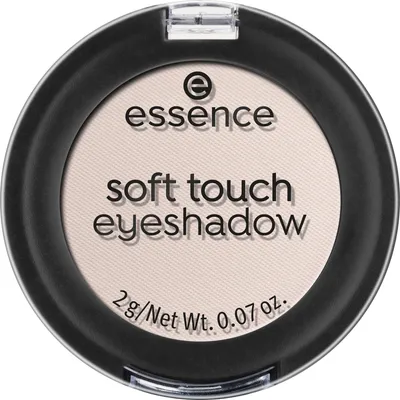 A close-up, top-down view of an open eyeshadow compact.