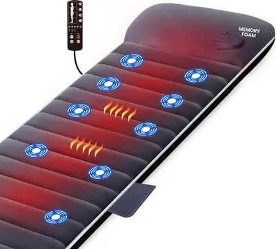 Productafbeelding van Verwarmde massage mat van visco-elastisch schuim met vibratiefunctie, voor pijnverlichting en ontspanning