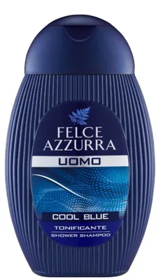 Zdjęcie produktu dla Felce Azzurra Cool Blue, Żel pod prysznic, 250 ml, Mężczyźni, Ciało i włosy, Bursztyn, Cytrus, 1 szt.