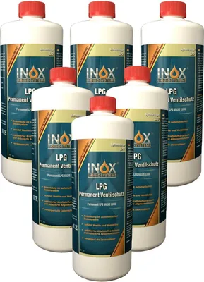 Produktbild von INOX LPG Autogas Ventilschutz 6x1L Reiniger für Autos mit Gasanlage Valve Saver