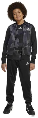 Immagine prodotto di Tuta Adidas "Seasonal Essential Camouflage" nera e grigia per bambini