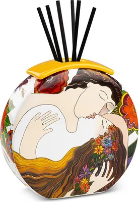 Produktbild von Gilde Laurel Burch Vase/Raumduft "First Kiss" H. 11,5 cm 81389