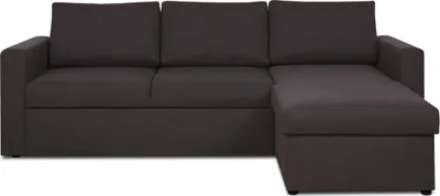 Produktbild von KomfortWelt24 Ecksofa mit Schlaffunktion und praktischem Bettkasten - Bequemer Eckcouch 222x162 cm L-Form INARI Dunkelbraun