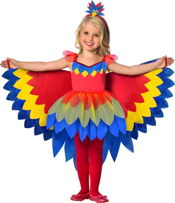 Produktbild von Kinderkostuum Papegaai - 5-6 jaar