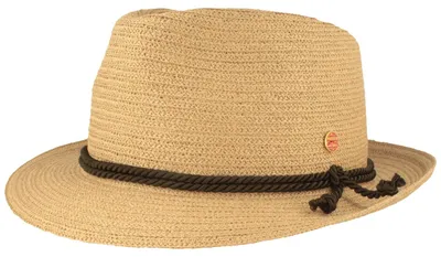 Mayser knautschbarer Trilby Trachtenhut Maleo mit Kordel aus Borte in braun