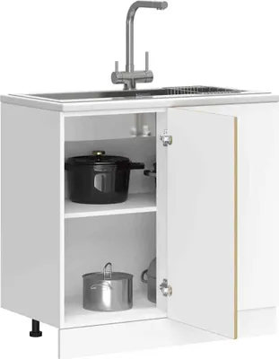 Produktbild von Hochwertig Spülenunterschrank Sonoma-Eiche Holzwerkstoff 854291