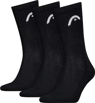 Image de Head 701229015 Chaussettes d'équipage 3 unités Noir EU 35-38 Homme Noir EU 35-38
