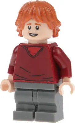 Produktbild von 1x Lego Minifigur Harry Potter Ron Weasley Pullover Doppelgesicht 76407 hp180