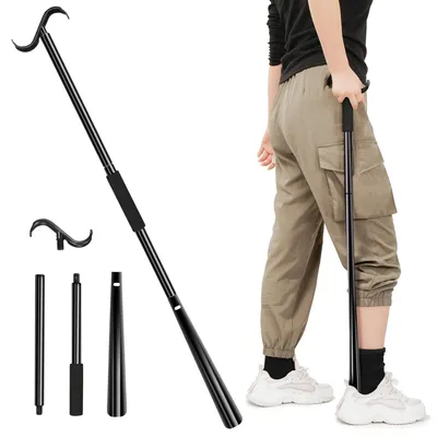 Produktbild von Anziehstab mit extra langen Schuhanziehern - 90 cm