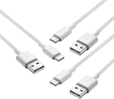 Produktbild von 3x Schnell-Ladekabel USB-C 0.85m extra kurz weiß für Apple iPhone 16 Pro Max 16 Pro 16 Plus 16 15 Pro Max 15 Pro 15 Plus 15 USB A zu USB Typ C
